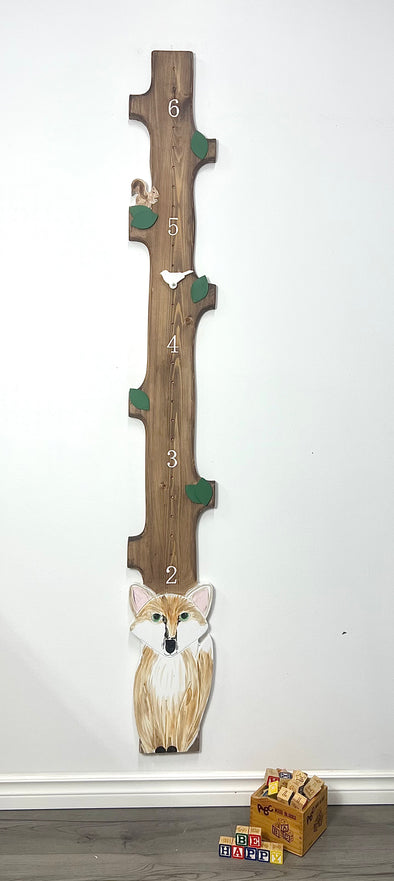Woodland Fox -  with Height Marker