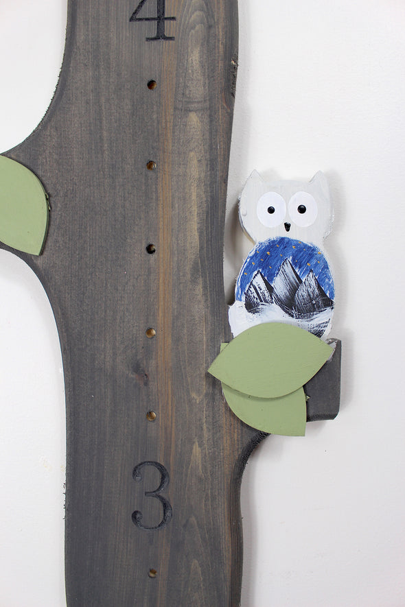 You're a Hoot Owl - Mountain Man with height Marker - Blossom and Sprout Growth Charts